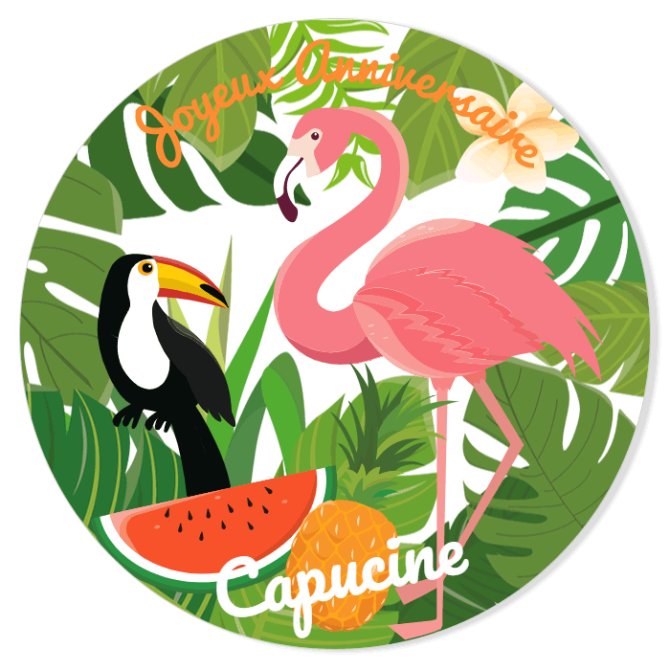 Fotocroc da personalizzare - Tropical Flamingo 