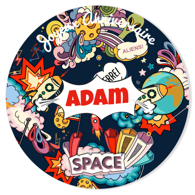 Fotocroc da personalizzare - Space Cartoon 