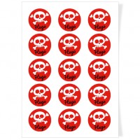 Dischi cupcake da personalizzare - Teschio Pirata