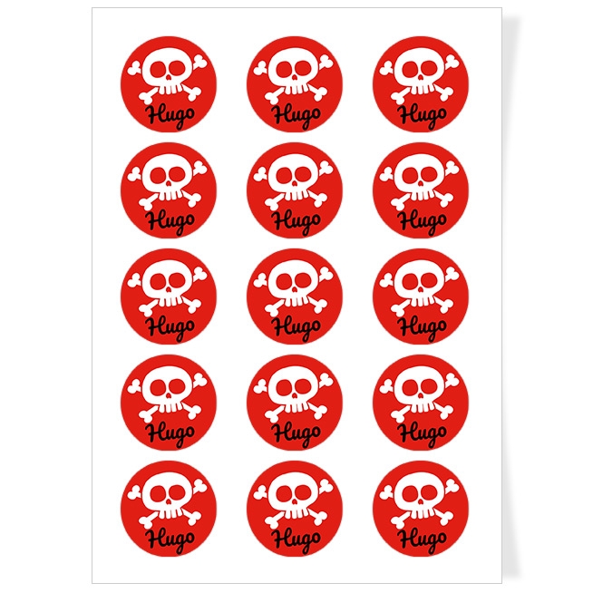 Dischi cupcake da personalizzare - Teschio Pirata 