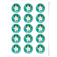 Dischi cupcake da personalizzare - Fiore Tropicale