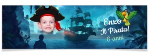 Striscione personalizzato - Nave pirata