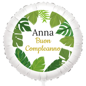 Palloncino da personalizzare - Paradiso Tropicale