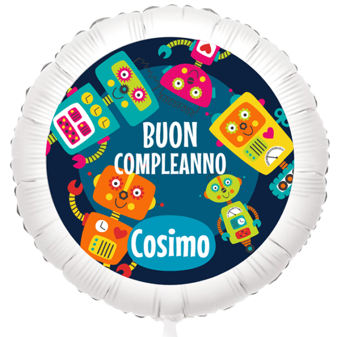 Palloncino da personalizzare - Robot 