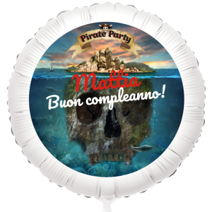 Palloncino da personalizzare - Pirata l'Isola Fantasma