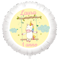 Palloncino da personalizzare - Baby Unicorno