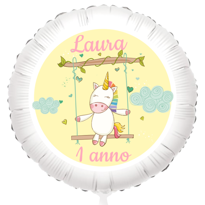 Palloncino da personalizzare - Licorne Baby 