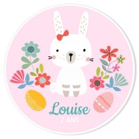 Fotocroc da personalizzare - Coniglio Bello versione Pasqua maschile