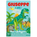 Invito da personalizzare - Dino T-Rex blu