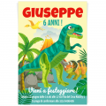 Invito da personalizzare - Dino T-Rex Giallo