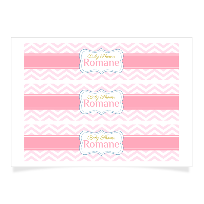 Contorni da personalizzare - Baby Shower Girl 
