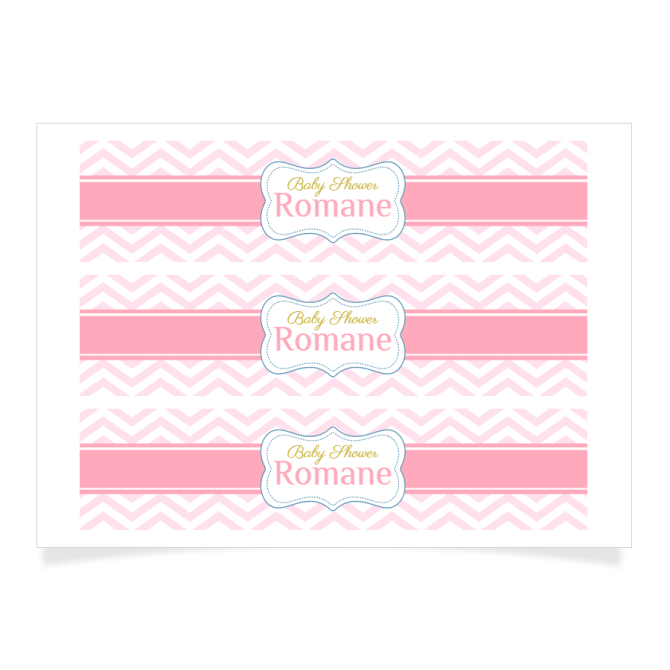 Contorno personalizzabile - Baby Shower Bambina 