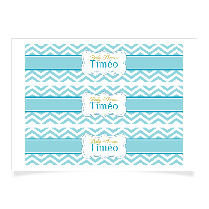 Contorni da personalizzare - Baby Shower Boy 