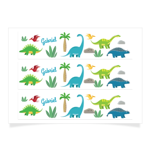 Contorni da personalizzare - Dino Colors