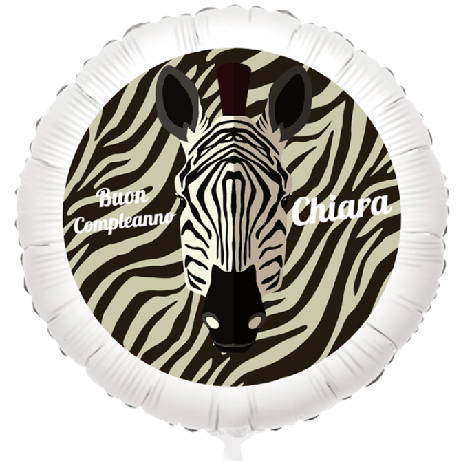 Palloncino da personalizzare - Zebra 