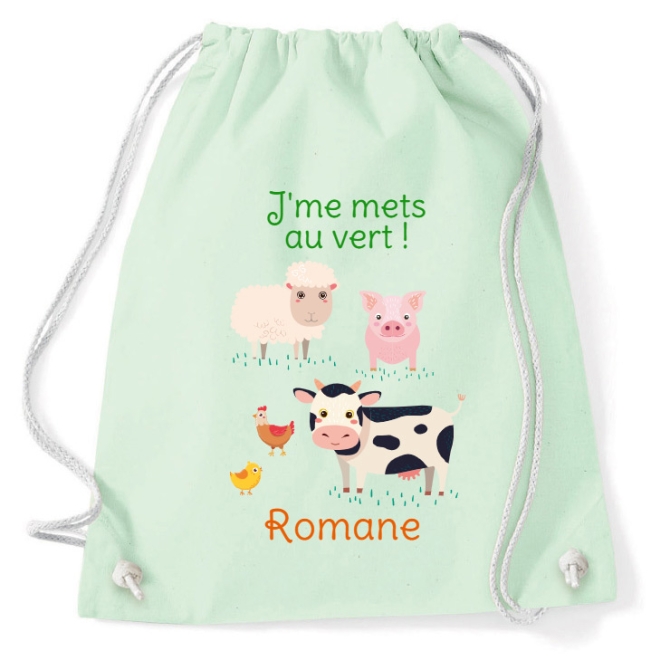 Borsa attivit da personalizzare - Animali della fattoria 