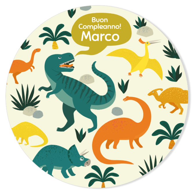 Fotocroc da personalizzare - Dinosauri 