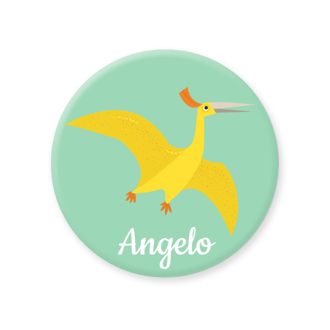 Badge da personalizzare - Pteranodonte 