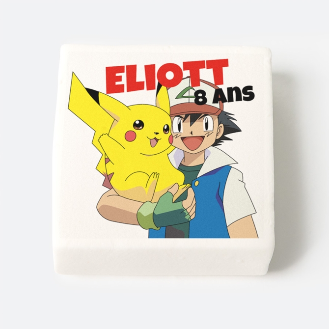 12 marshmallow personalizzati - Pokemon Sacha 