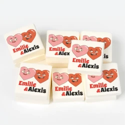 12 marshmallows personalizzati - Amanti. n1