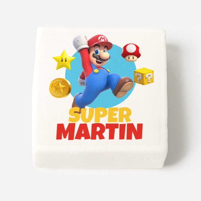 12 marshmallow personalizzati - Mario 