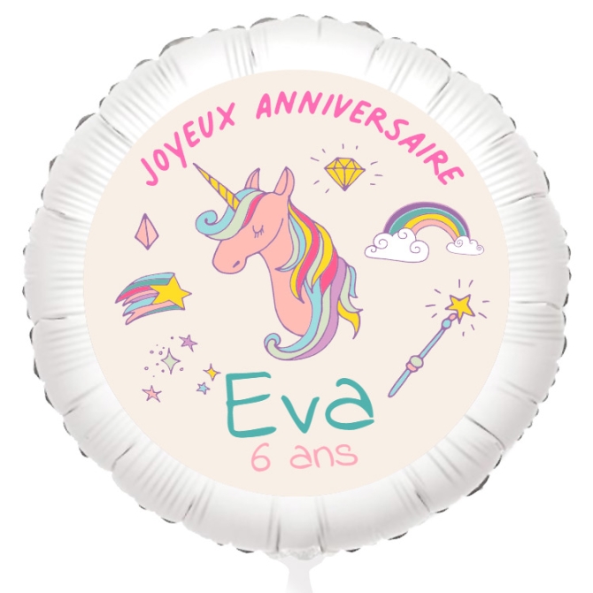 Palloncino da personalizzare - Unicorno 