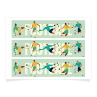 Contorni da personalizzare - Giocatori di calcio