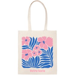 Borsa da personalizzare - Fiori tropicali rosa. n2