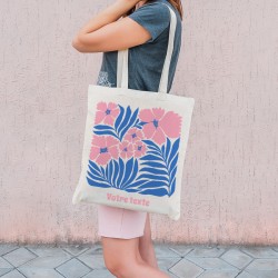 Borsa da personalizzare - Fiori tropicali rosa. n5