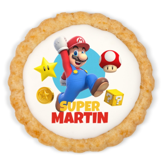 Biscotto personalizzato - Mario 