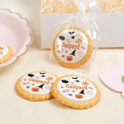 Biscotto personalizzato - Halloween Groovy Gaspard. n1