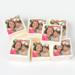 12 Marshmallow personalizzati - Foto di Natale. n1