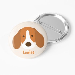Badge da personalizzare - Cane Beagle. n1