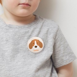 Badge da personalizzare - Cane Beagle. n3