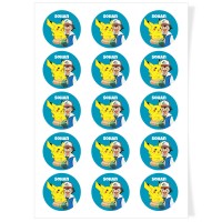 Dischi cupcake da personalizzare - Pokmon Ash