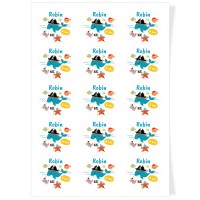 Dischi cupcake da personalizzare - Balena Pirata