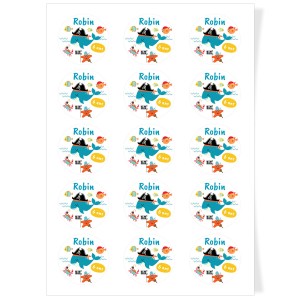 Dischi cupcake da personalizzare - Balena Pirata