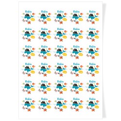 Dischi cupcake da personalizzare - Balena Pirata. n1