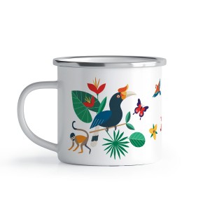 Tazza smaltata personalizzata - Tigre