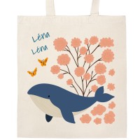 Borsa tote personalizzata - Baby Whale