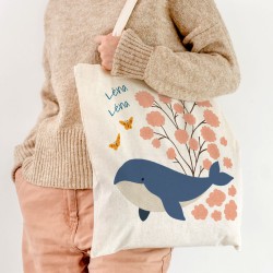 Borsa tote personalizzata - Baby Whale. n2