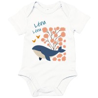 Body personalizzato per neonati - Baby Whale
