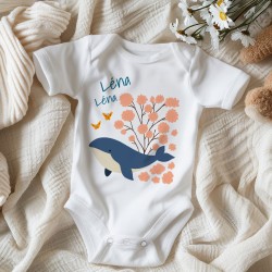 Body personalizzato per neonati - Baby Whale. n3