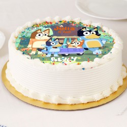 Fotocroc personalizzabile - Famiglia Bluey. n1