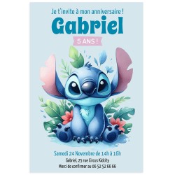 Invito personalizzabile - Stitch. n�2