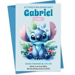 Invito personalizzabile - Stitch. n�3