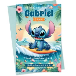 Invito personalizzabile - Stitch Hawaii. n�1