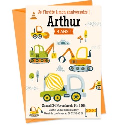 Invito personalizzabile - Attrezzature edili. n�1