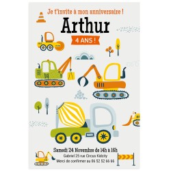 Invito personalizzabile - Attrezzature edili. n�2