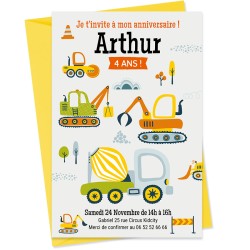 Invito personalizzabile - Attrezzature edili. n�3